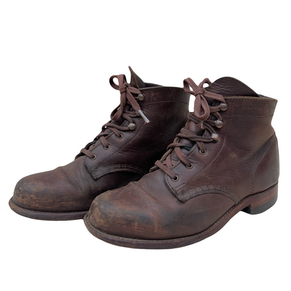 Wolverine 1000 Mile Brown Leather Lace-Up Boots Women’s